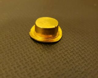 Monopoly Franklin Top Hat Token 24k Gold Plated Piece