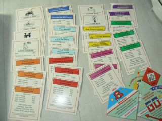 Monopoly The America Special Edition Board Game Replacement Parts 27 Properties