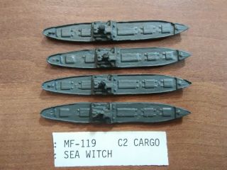 Cinc Wwii Micronaut 1/2400 Scale American Mf - 119 C2 Cargo Sea Witch Painted