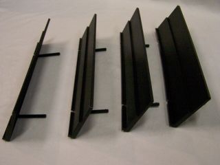Rummikub Tile Holder Tray Set Of 4 Game Replacement Racks Black 1990 Stands