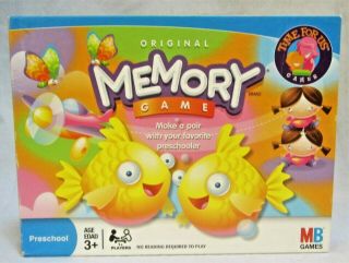 Milton Bradley Memory Game - Preschool - Age 3,