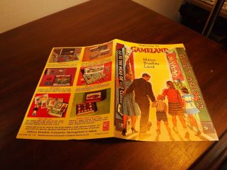 2 Vintage Gameland Milton Bradley Game Brochures Form A - 660 Rev 1 - 63 & Rev 3 - 61 3