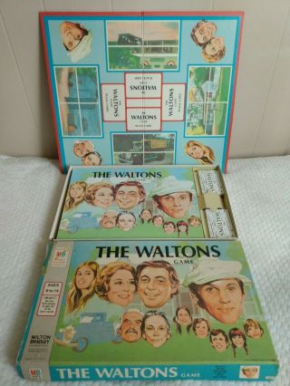 Vintage 1974 The Waltons Board Game Milton Bradley Complete Set