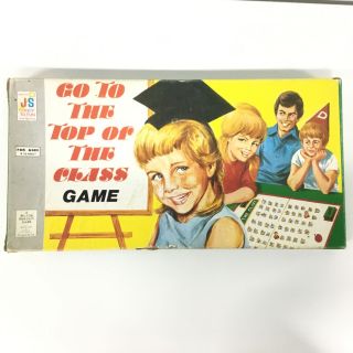 Vintage Board Game Go To The Top Of The Class,  A Milton Bradley Game 1967 927