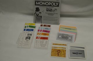 Doctor Who 50th Anniversary Monopoly Money,  Deeds,  Unit & Gallifrey Cards