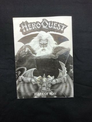Hero Quest Milton Bradley Mb Citadel Games Workshop Replacement Rules Of Play