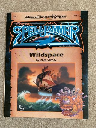 Wildspace Ad&d 2nd Ed Spelljammer Sja1 Tsr 9273 1990 Folder Only No Book No Map