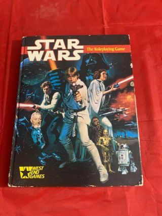 Star Wars Introductory Adventure Game - Rpg - West End Games Book Complete