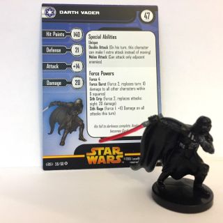 Star Wars Revenge Of The Sith 58 Darth Vader (vr) Miniature