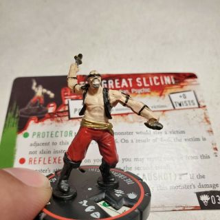 Horrorclix The Great Slicini 033 Veteran From Freakshow Booster Pack