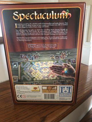 Spectaculum (Board Game,  2012) R&R Games Eggertspiele OOP 2 - 4 Players COMPLETE 3