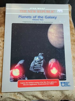 1992 Star Wars Planets Of The Galaxy Vol 2 Rpg West End Games John Terra