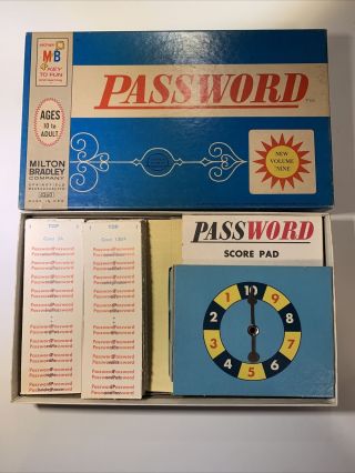 Vintage Milton Bradley Password Game Volume 9 4260