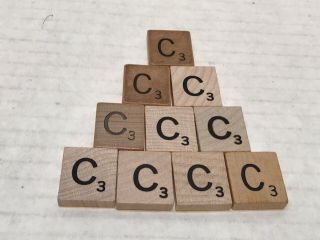 10 Scrabble Letter C Replacement Tiles Of For Crafts