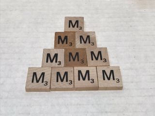 10 Scrabble Letter M Replacement Tiles Or For Crafts