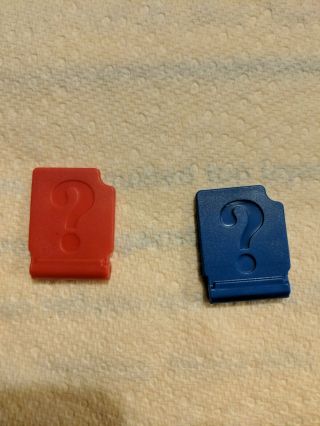 Guess Who Electronic Milton Bradley 2008 Replacement Red&blue Flipper Covers