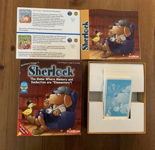Sherlock Memory Card Game (2004) Complete By Playroom Entertainment