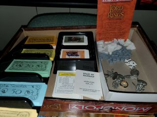Monopoly The Lord Of The Rings Trilogy Edition 2003 Game Hobbit