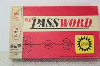 Vintage Milton Bradley Password Game Volume 8 4260