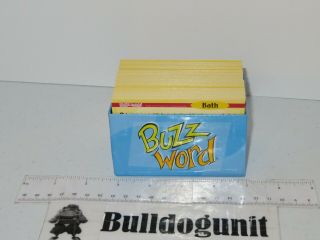 2003 Buzz Word Board Game Replacement Clue Cards Part Only Patch