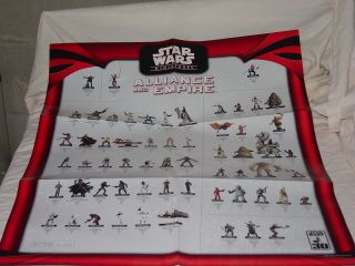 Star Wars Miniatures Alliance And Empire Promo Checklist Poster