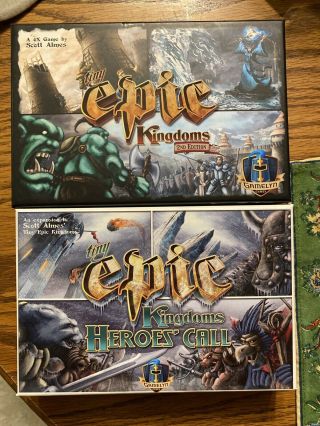 Tiny Epic Kingdoms Board Game By Gamelyn Games And Kingdoms Heros Call Expansion