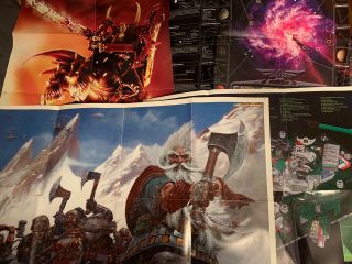 Games Workshop White Dwarf Posters - 40k And Fantasy - Four Classic Posters