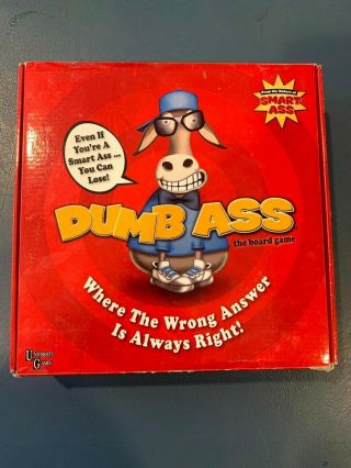Dumb Ass Board Game Where The Wrong Answer Is Always Right Complete Set