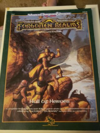 Advanced Dungeons & Dragons Hall Of Heroes 2nd Ed Forgotten Realms Tsr 9252 Fr7