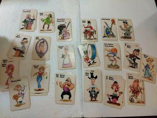 Vintage Set Of Old Maid Playing Cards Complete With No Box Graphics