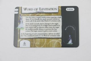 Word Of Levitation S - 036 Mage Knight Sorcery Spell Card