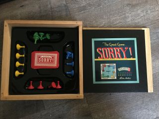 Sorry Nostalgia Board Game Series Wood Box 2002 Parker Brothers