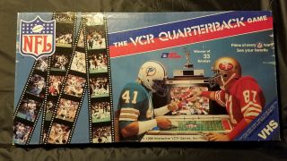 The Vcr Quarterback Board Game Nfl (1986,  Complete,  Vhs)