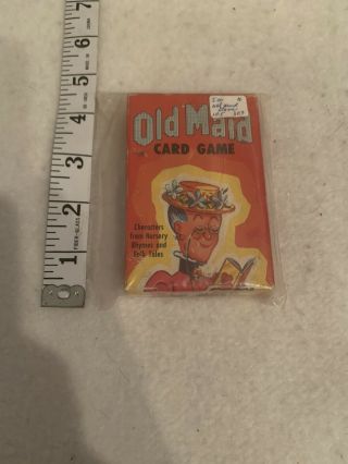 Rare Antique Old Maid Vintage Card Game W/Nursery Rhyme And Folk Tale Characters 3