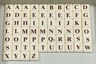 1988 Upwords Replacement Parts - 64 Stackable Letter Tiles