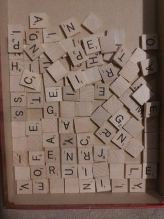 Scrabble Letters Replacement Tiles - Complete Set Of 100 - Great For Crafts