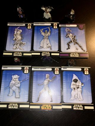Star Wars Miniatures - Young Jedi Knight,  Ewok,  Yuzzem,  More