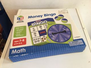 Learning Resources Money Bingo Educational Money Math Game Ages 7 - 8,  Grades 2 - 3