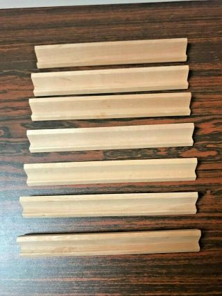 Scrabble Set Of 7 Wooden Tile Rack Holders