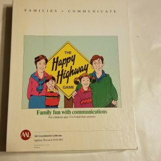 The Happy Highway Board Game 1989 Aid Association For Lutherans Euc Complete