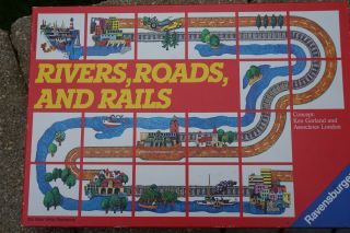 Rivers,  Roads And Rails Matching Game Ravensburger Complete 5 - Adult 2 - 10 Players