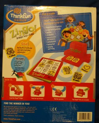 ThinkFun Zingo Bingo with a Zing Game Complete 2