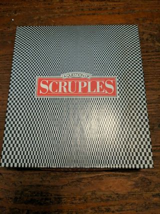 A Question Of Scruples,  Milton Bradley Card Game,  1986,  Complete.
