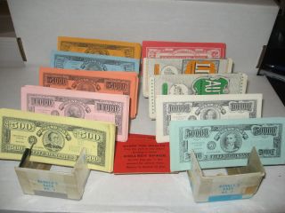 The Game Of Life 1960s Vintage Replacement Money Cars Insurance Promissory Pegs