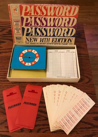 Vintage 1973 Password Game 14th Edition By Milton Bradley 4250