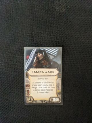 Star Wars Miniatures X - Wing Upgrade Card Mara Jade Crew