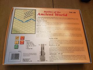 UNPUNCHED Battles of the Ancient World Vol.  III Decision Games COMPLETE 2