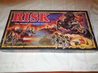 Risk.  World Conquest Game By Parker Brothers.  1993 Complete.  Miniature Soldiers.