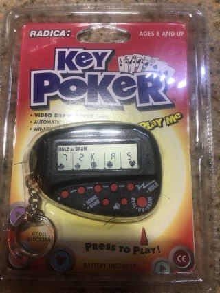 Radica Key Poker Video Draw Poker Game 310cs3ba Keychain