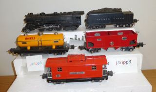 Lionel Prewar O Gauge Set 226e Steam Locomotive 2226w Tender 2815 2816 2817 Cars